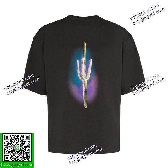 ◆モデル愛用◆ パーム エンジェルス Palm Angels 2020秋冬 スーパーコピー 激安 星空サボテンプリント半袖Tシャツ